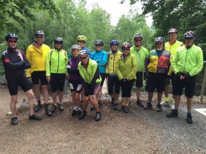 17 of the 24 participants on the Index Loop.  It was a hilly ride.