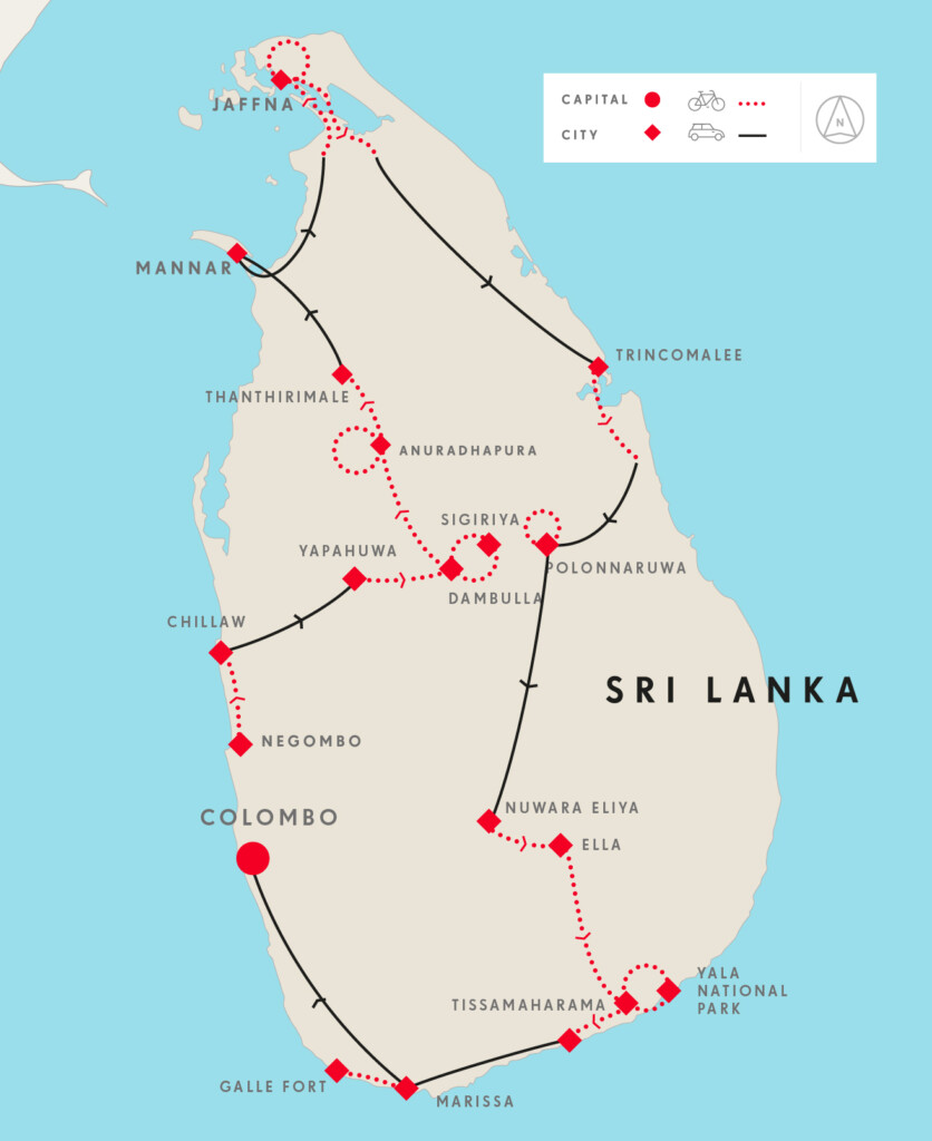 Map Of Sri Lanka Route.jp  